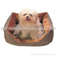 Luxury short plush acrylic pet bed